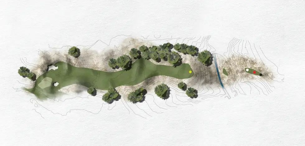 Render of Hole 10 (Blue nine)