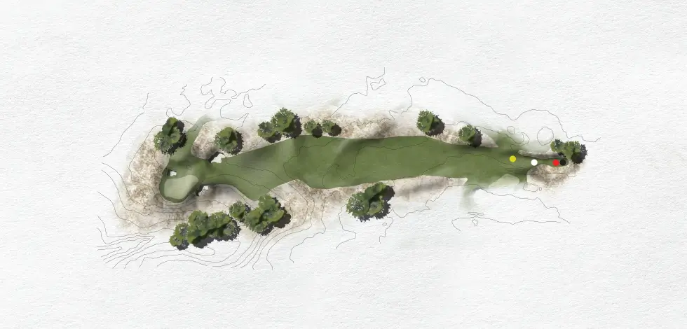 Render of Hole 11 (Blue nine)