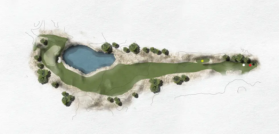 Render of Hole 13 (Blue nine)