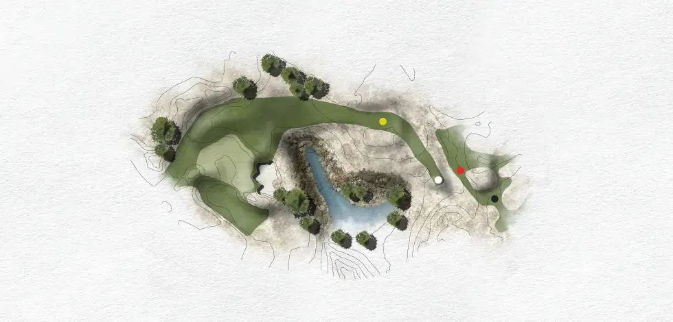 Render of Hole 14 (Blue nine)