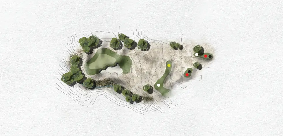 Render of Hole 16 (Blue nine)