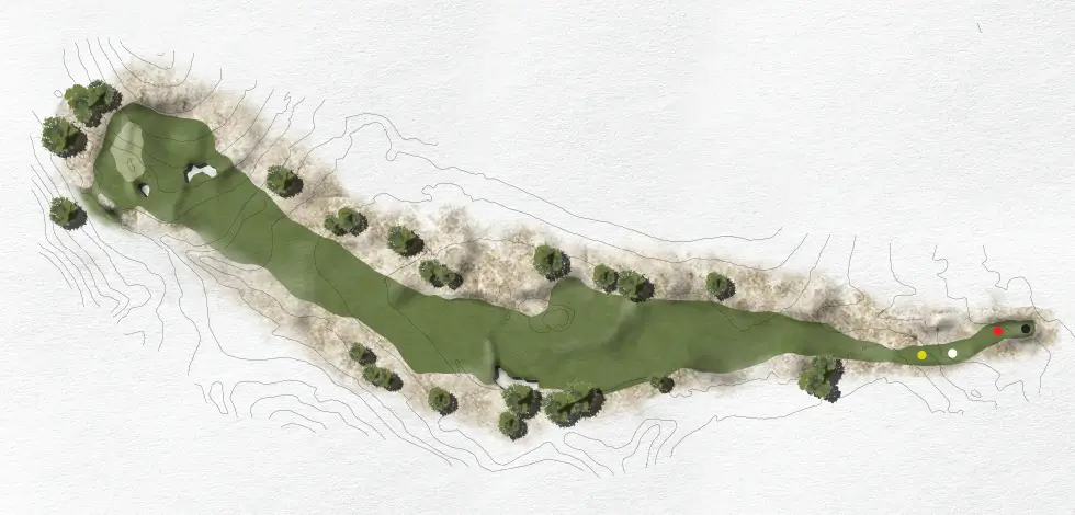 Render of Hole 1 (Red nine)