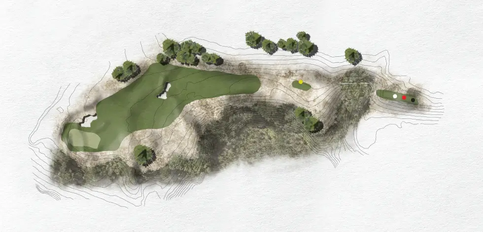 Render of Hole 6 (Red nine)