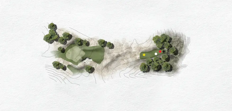 Render of Hole 7 (Red nine)