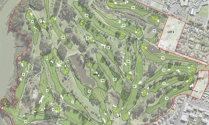 map of North Shore Golf Course