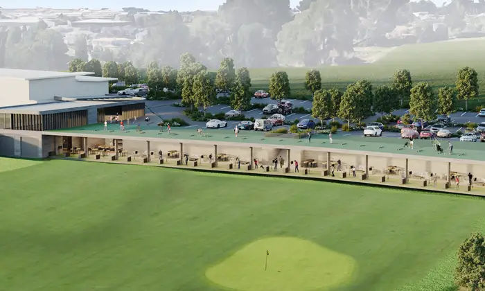 Architect's modelling of the proposed driving range